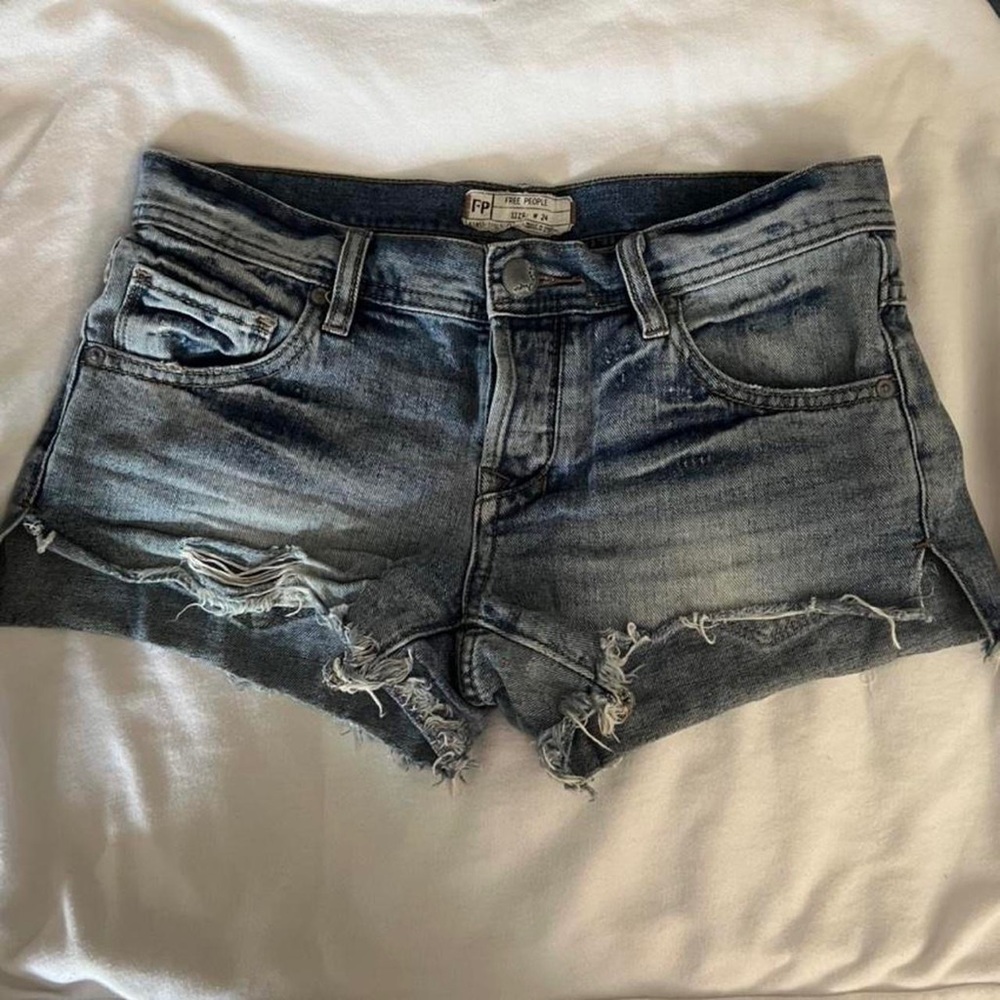 Free People Low Rise Cut Off Shorts